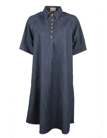 Soil Aarhus Azolla Dress Dark Denim